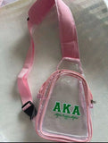 AKA Letters/Shield Over-The-Shoulder Bag