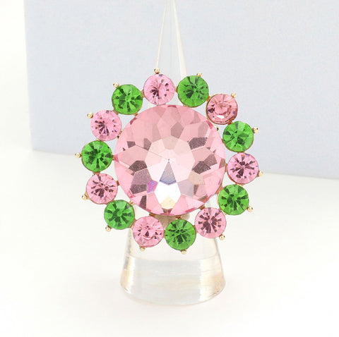 Bubble Stone Flower Stretch Ring