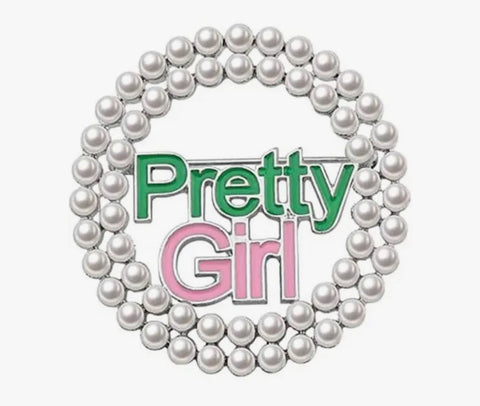 Pretty Girl Pearl Pin