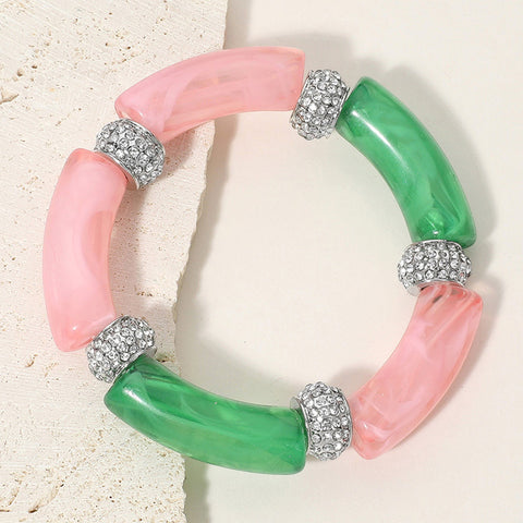 Bar Beaded Stretch Bracelet