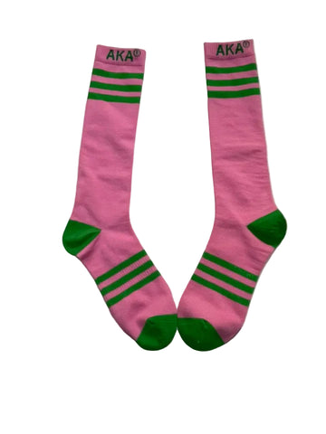 Pink Long AKA Striped Knee Socks