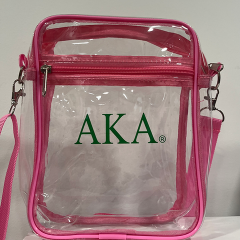 AKA Clear Crossbody Purse- MAX 2 Per Order