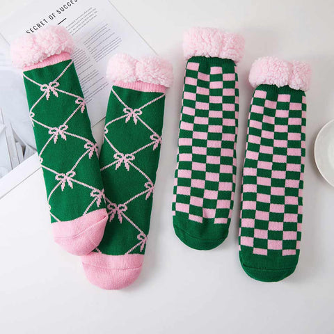 Cozy Sherpa Printed Bundle Socks Set