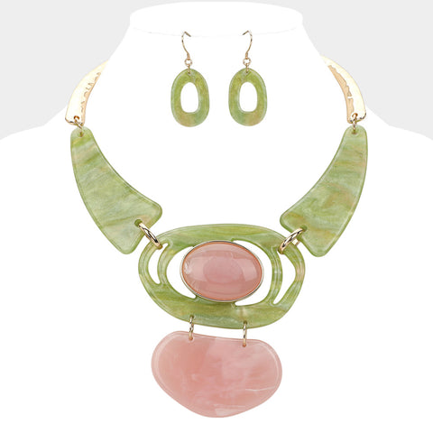 Acetate Statement Necklace