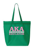 Profession Tote Bags - Green