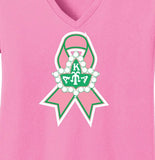 AKA Breast Cancer Awareness Pink Vneck