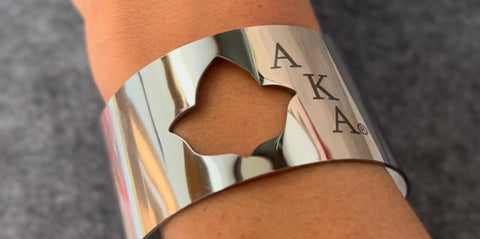 AKA Ivy Engraved Cuff Bracelet