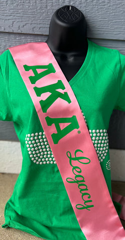 AKA Legacy Satin Sash