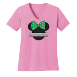 Pink AKA Mouse Vneck Shirt- Limit 2 Per Order