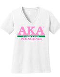 AKA Principal Vneck Tshirt-Black or White