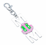 Mother's Day Special-Silver AKA MOM Shield Purse Candy/Keychain