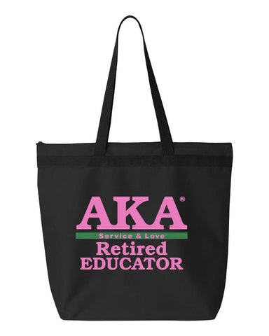 AKA Retired Educator Tote Bag