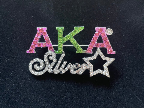 AKA Silver Star Lapel Pin