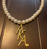 Gold VERTICAL AKA Pearl NECKLACE