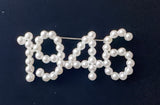 1946 Links Pearl Lapel Pin