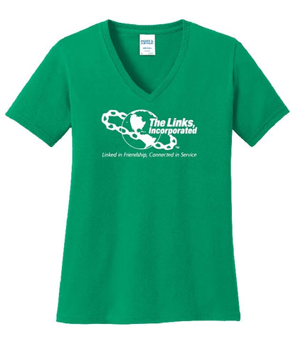 The Links, Inc Logo Tshirt Vneck