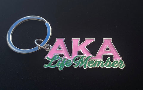 AKA Life Member Keychain