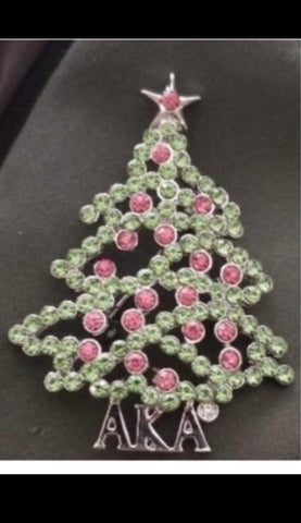 AKA Rhinestone Christmas Tree