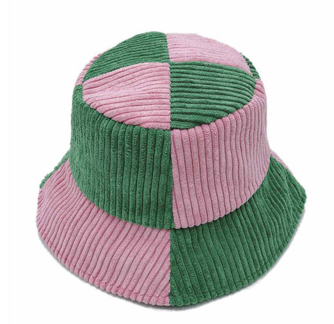 Pink and Green Bucket Hat