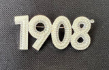 3 Layer Pearl & Rhinestone AKA 1908 Lapel Pin