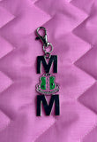Mother's Day Special-Silver AKA MOM Shield Purse Candy/Keychain