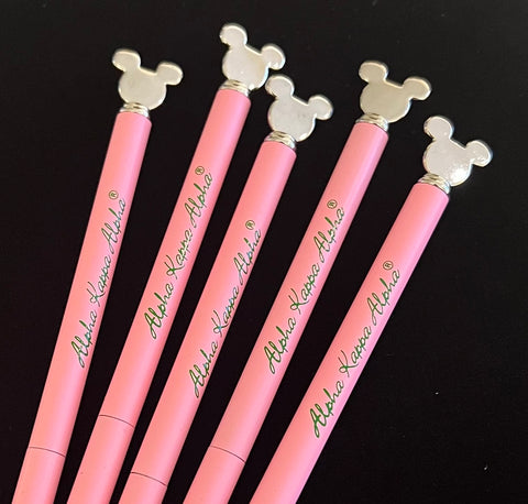 5 Pack Sleek AKA Mickey Pens