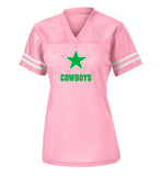 COWBOYS Pink Polyester Mesh Jersey - AKA STYLE