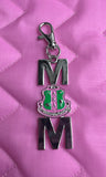 Mother's Day Special-Silver AKA MOM Shield Purse Candy/Keychain