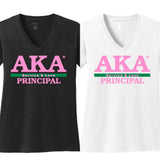 AKA Principal Vneck Tshirt-Black or White