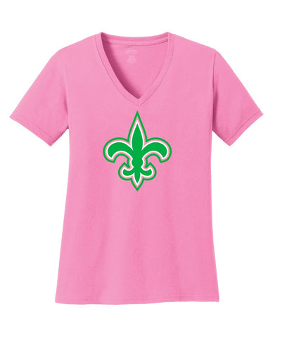 Saints Pink Vneck Shirt