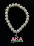 LIFE MEMBER Charm Pearl Bracelet